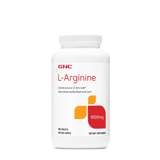 L-Arginine 1000mg - 180 Caplets (180 Servings)
