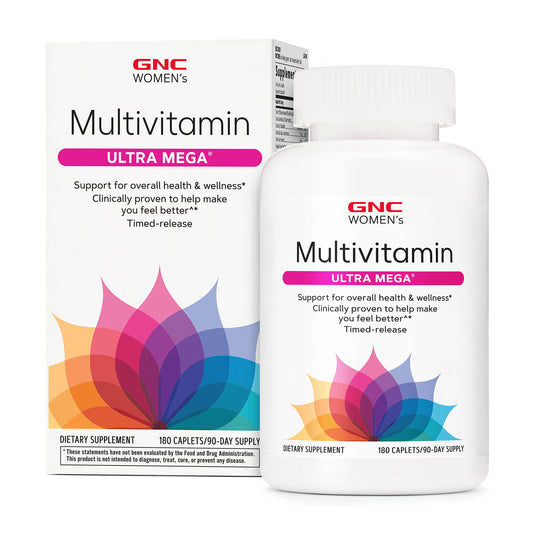 Ultra Mega Multivitamin - 180 Caplets (90 Servings)