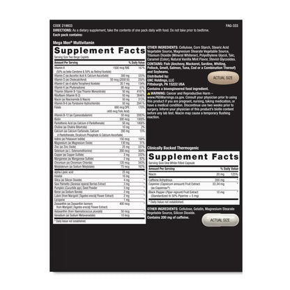 Energy & Metabolism Vitapak® Program (1 Month Supply)