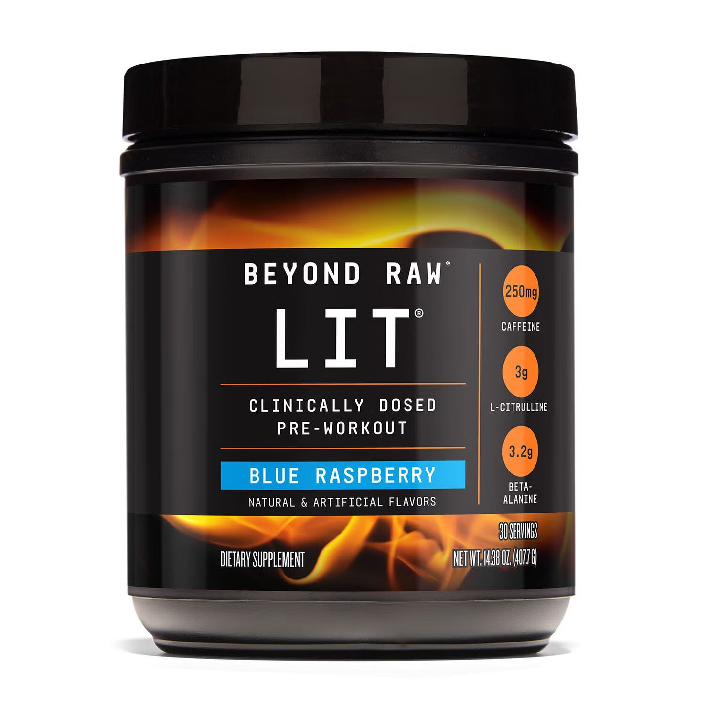 LIT™ Pre-Workout - Blue Raspberry (30 Servings)