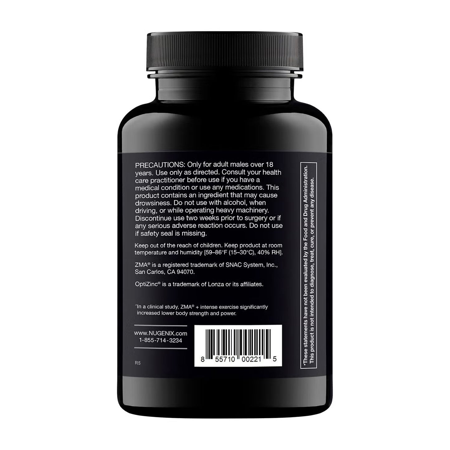 PM ZMA® Testosterone Support - 120 Capsules (30 Servings)