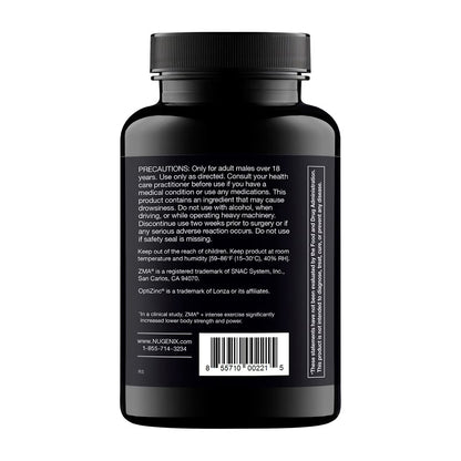 PM ZMA® Testosterone Support - 120 Capsules (30 Servings)