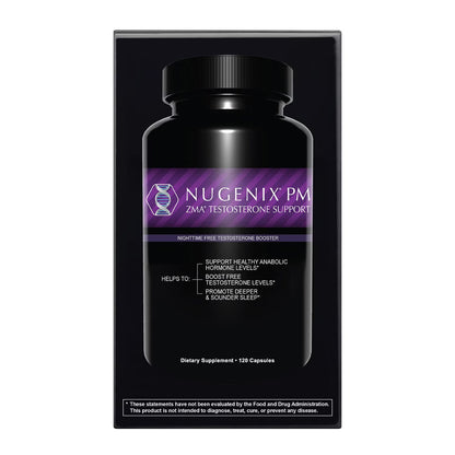 PM ZMA® Testosterone Support - 120 Capsules (30 Servings)