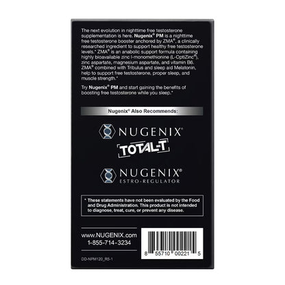 PM ZMA® Testosterone Support - 120 Capsules (30 Servings)