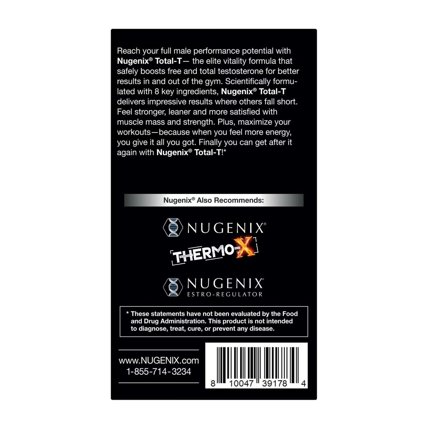 Total-T: Testosterone Boosting Formula - 90 Capsules (30 Servings)