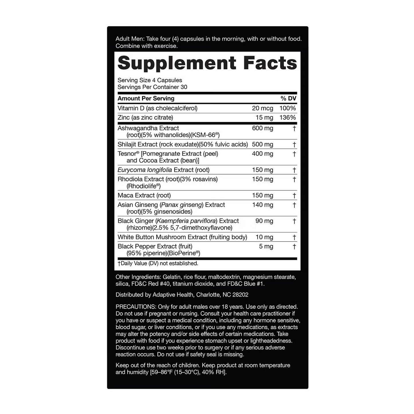 Maxx Testosterone Booster with Tesnor - 120 Capsules (30 Servings)