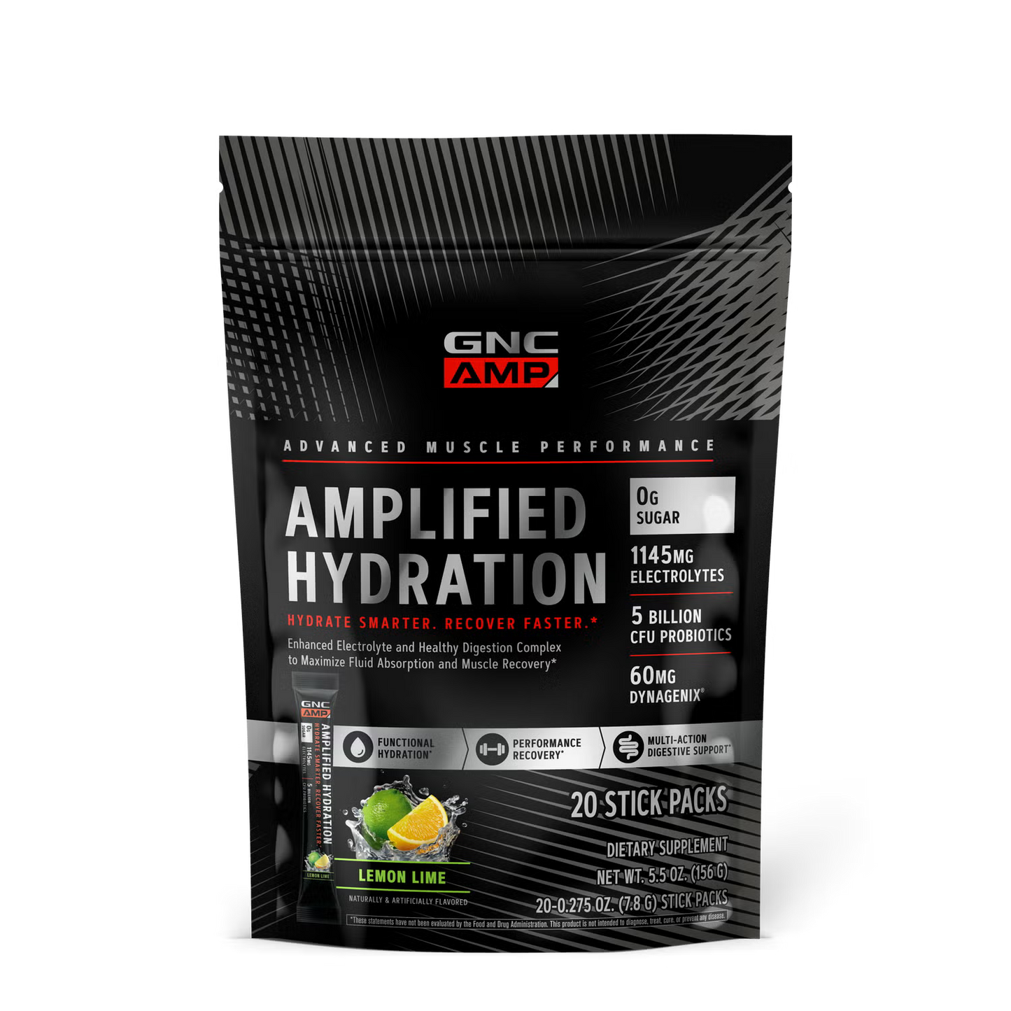 Amplified Hydration - Lemon Lime (20 Stick Packs)