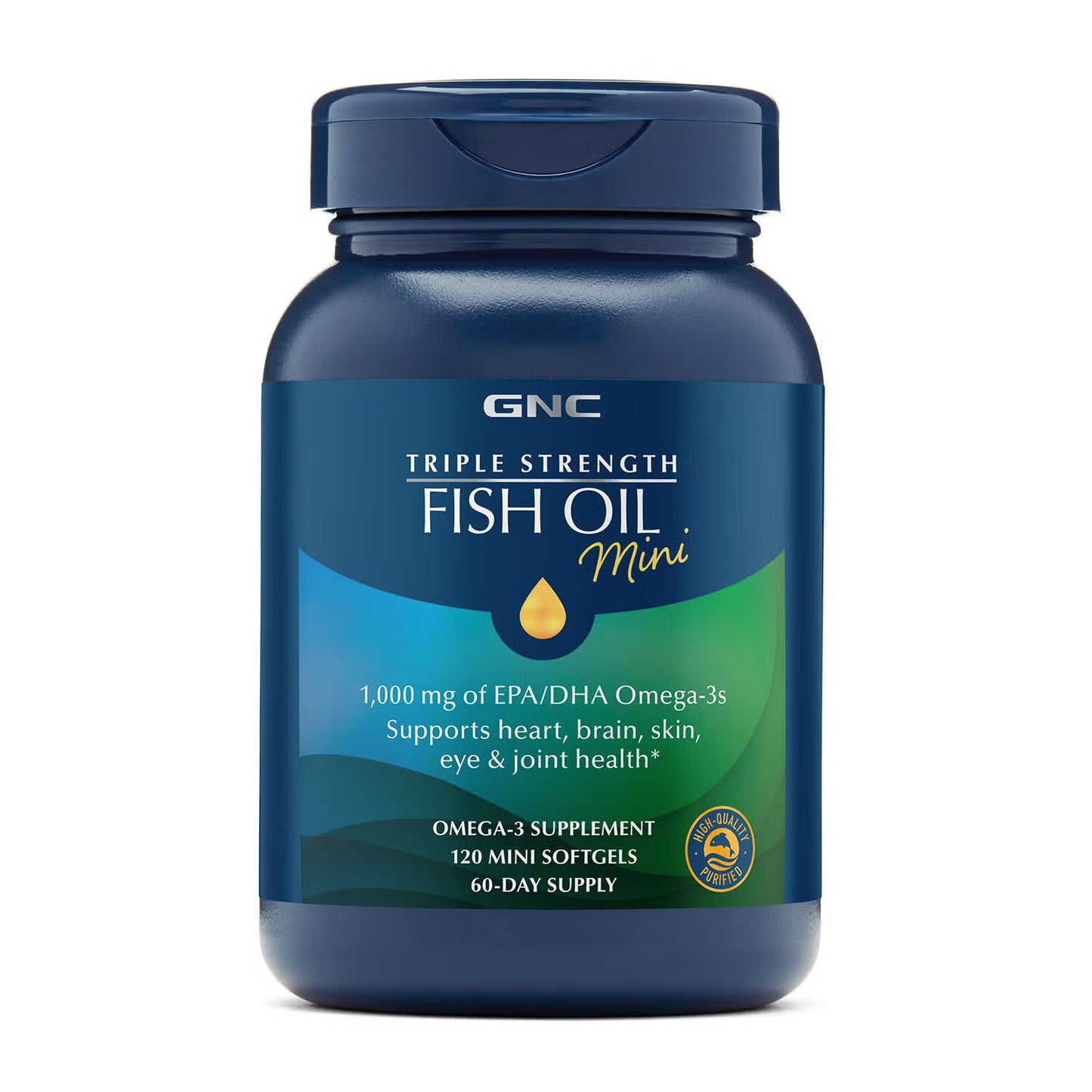 Triple Strength Fish Oil Mini - 120 Softgels (60 Servings)