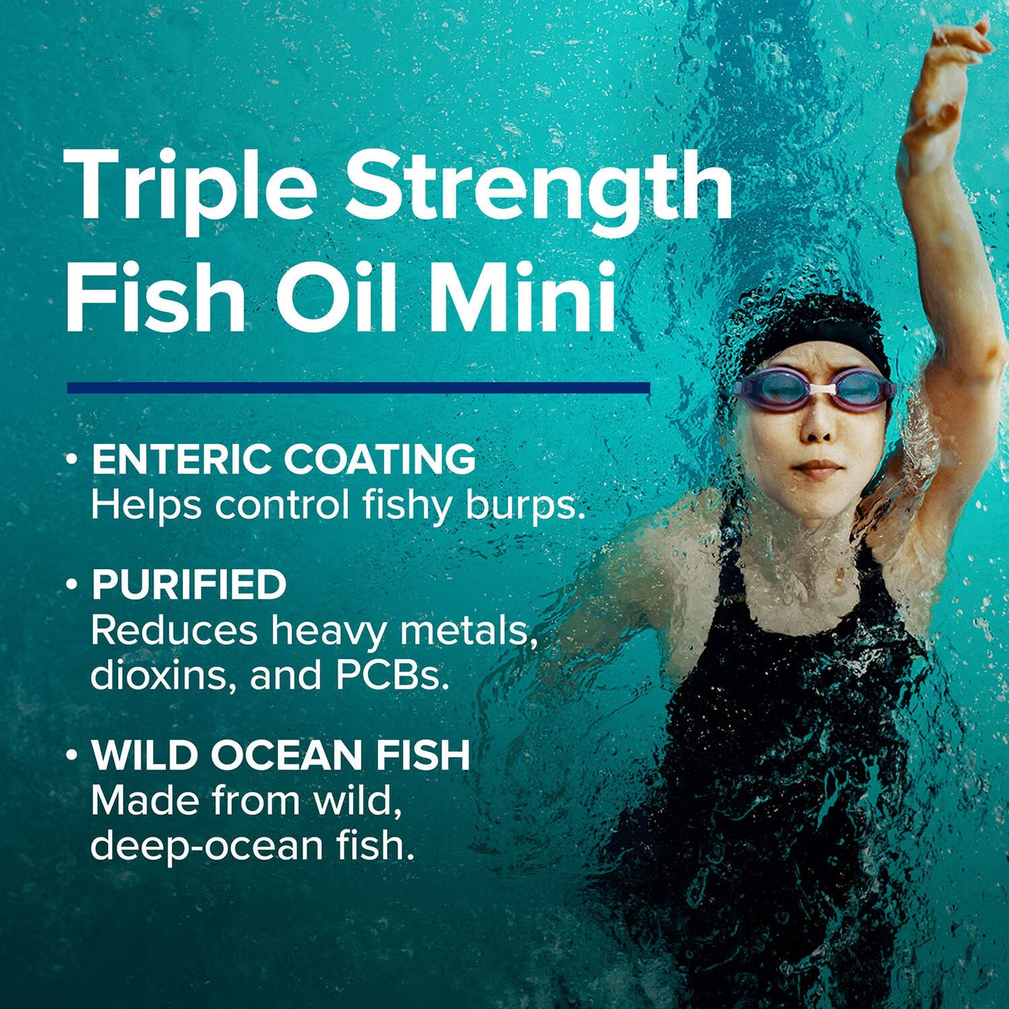 Triple Strength Fish Oil Mini - 60 Softgels (30 Servings)