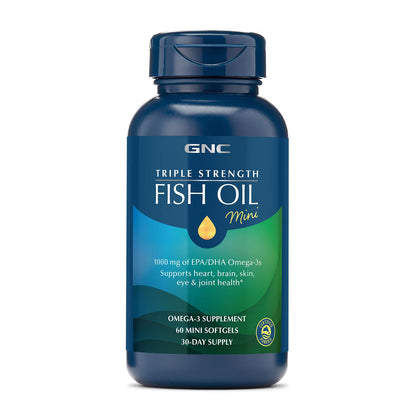 Triple Strength Fish Oil Mini - 60 Softgels (30 Servings)