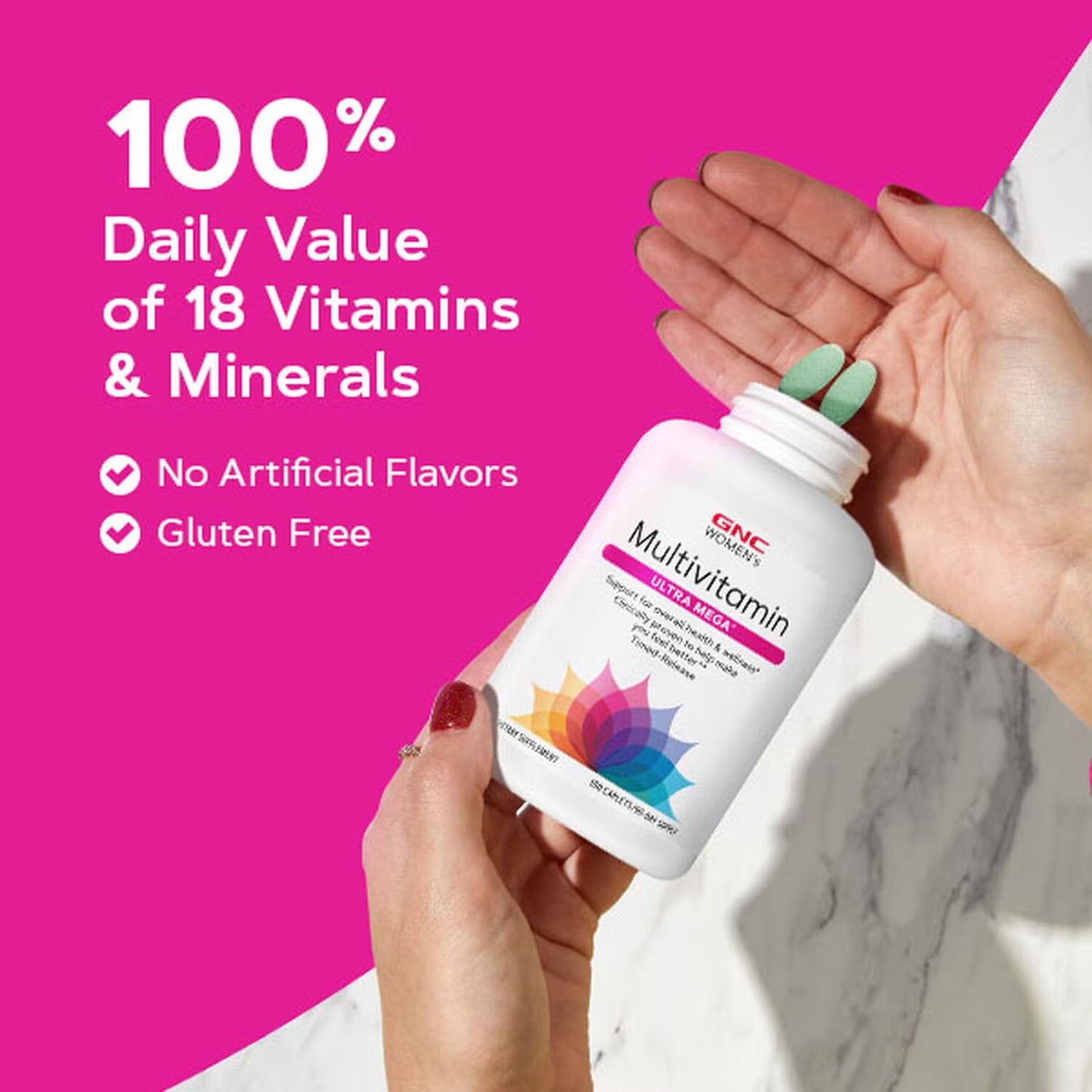 Ultra Mega Multivitamin - 180 Caplets (90 Servings)